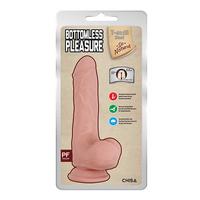 Bottomless Pleasure Kıkırdaklı Gerçekçi Dildo - 20cm Ten