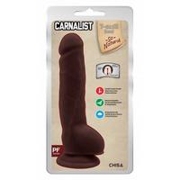 Carnalist Kıkırdaklı Gerçekçi Dildo - 23.5cm Zenci