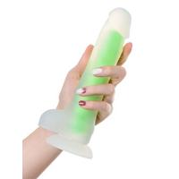 Censan Beyond Clark Glow Gece Parlayan Yeşil Dildo Silikon Şeffaf 22 cm