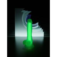 Censan Beyond Clark Glow Gece Parlayan Yeşil Dildo Silikon Şeffaf 22 cm