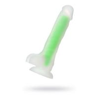 Censan Beyond Yeşil Dick Glow Gece Parlayan Dildo, Silikon, Şeffaf, 18 cm