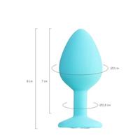 Censan Brilliant Anal Plug Mavi 8 cm 50 g