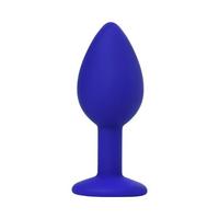 Censan Brilliant Anal Plug Mavi beyaz kristalli 7 cm 26 g