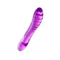 CENSAN Çift Taraflı Jel Dildo Frica, TPE, mor, 23 cm