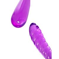 CENSAN Çift Taraflı Jel Dildo Frica, TPE, mor, 23 cm