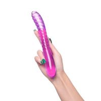 CENSAN Çift Taraflı Jel Dildo Frica, TPE, mor, 23 cm