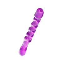 Censan Çift taraflı Jel Dildo Tanza, TPE, mor, 27,5 cm