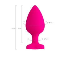 Censan Diamond Heart Anal Plug Pembe 9,5