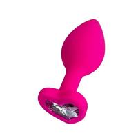 Censan Diamond Heart Anal Plug Pembe 7 cm 18 g