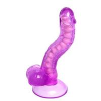 Censan Kıkırdaklı Jel Dildo Celiam, TPE, mor, 20,5 cm