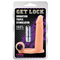 Get Lock Triple Stimulator Titreşimli Protez Penis Halkası