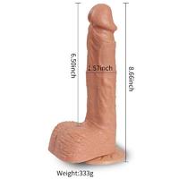 Hill İleri Geri Hareketli Şarjlı Titreşimli Gerçekçi Dildo 21 cm