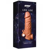 Lock Love 17cm Titreşimli Penis Kılıfı