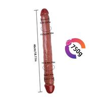 Noctis 46cm Kahverengi Çift Taraflı Dildo No:88