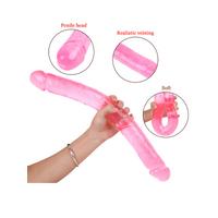 Noctis 46cm Pembe Çift Taraflı Dildo No:88